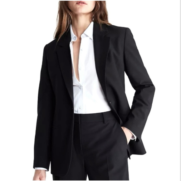 Calvin Klein Jackets & Blazers - Calvin Klein Black Stretch Double Breasted Blazer NWT Size 10 Women’s